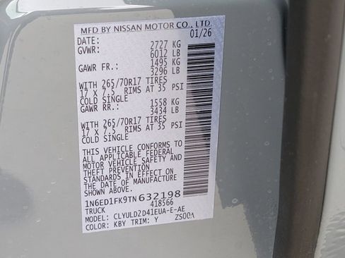 New 2026 Nissan Frontier PRO-4X w/ Pro Premium Package image 14