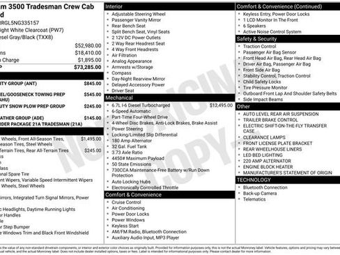 Used 2022 RAM 3500 Tradesman w/ Bed Utility Group image 34