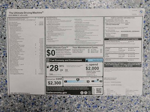 Used 2025 BMW X1 xDrive28i w/ Premium Package image 16