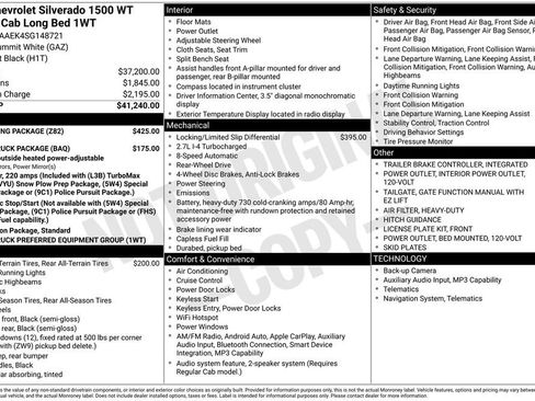 New 2025 Chevrolet Silverado 1500 W/T w/ Trailering Package RWD image 6