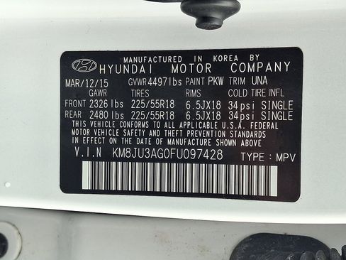 Used 2015 Hyundai Tucson Limited w/ Option Group 03 image 28