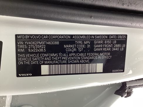 Used 2026 Volvo XC90 B6 Ultra w/ Protection Package Premier AWD/4WD image 37