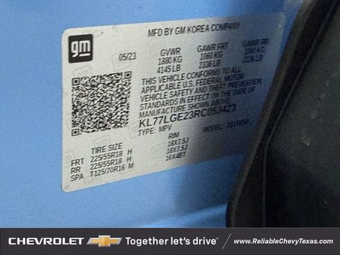 Used 2024 Chevrolet Trax RS w/ Sunroof Package FWD image 33