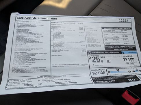 New 2026 Audi Q3 quattro 2.0T AWD/4WD image 18