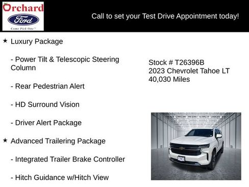 Used 2023 Chevrolet Tahoe LT w/ LT Signature Package AWD/4WD image 19