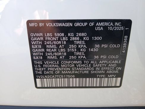 Used 2026 Volkswagen Atlas SE AWD/4WD image 28