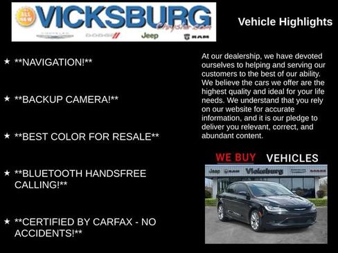 Used 2015 Chrysler 200 S w/ Navigation & Sound Group I FWD image 7