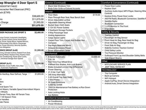 New 2026 Jeep Wrangler Unlimited Sport AWD/4WD image 6