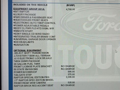 Used 2014 Ford F150 Raptor w/ Equipment Group 801A Luxury AWD/4WD image 22