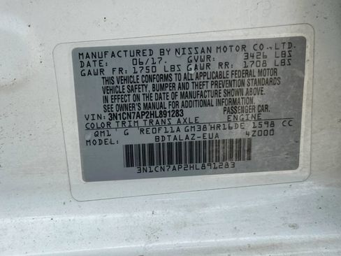 Used 2017 Nissan Versa S Plus FWD image 37