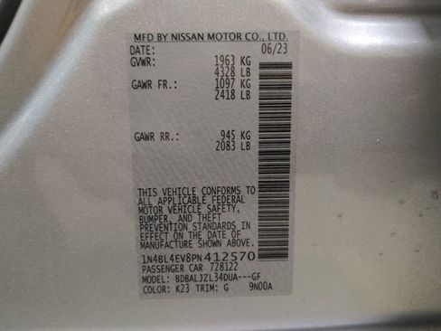 Used 2023 Nissan Altima 2.5 SL FWD image 33