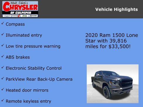 Used 2020 RAM 1500 Lone Star AWD/4WD image 6