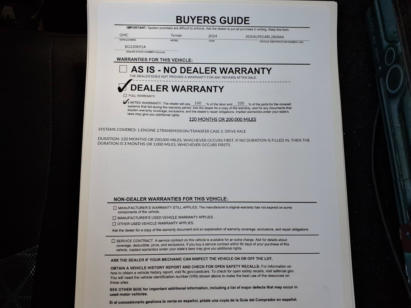 Used 2024 GMC Terrain SLT w/ Elevation Edition FWD image 37