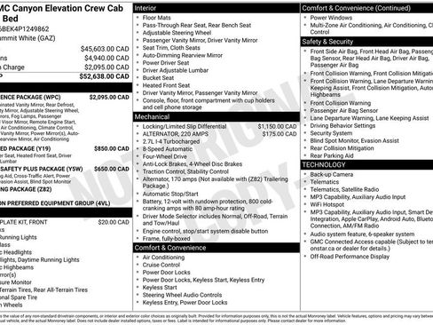 Used 2023 GMC Canyon Elevation w/ Convenience Package AWD/4WD image 26