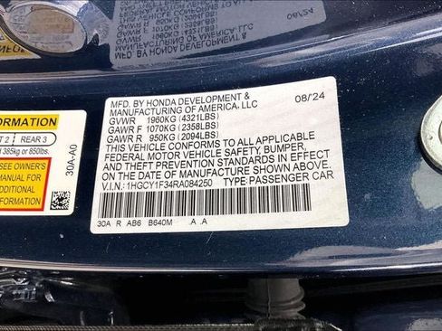 Certified 2024 Honda Accord EX image 33