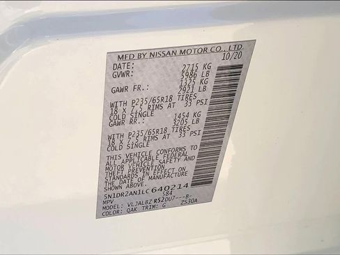 Used 2020 Nissan Pathfinder S FWD image 36
