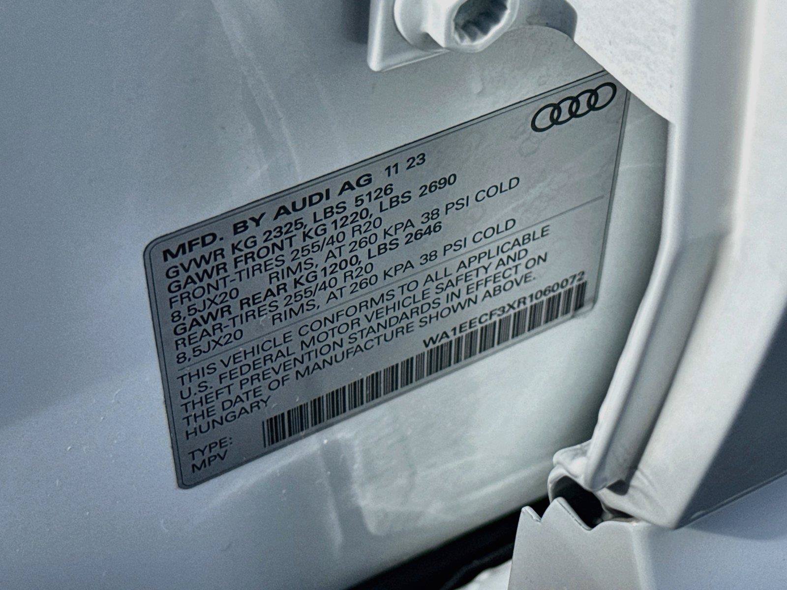 Certified 2024 Audi Q3 2.0T Premium Plus w/ Premium Plus Package AWD/4WD image 33