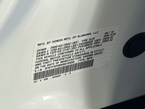 Used 2019 Honda Pilot Elite image 20