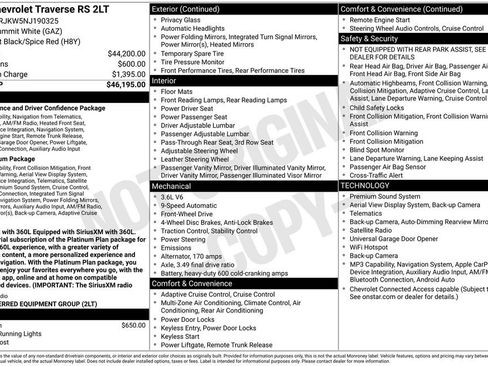 Used 2022 Chevrolet Traverse RS FWD image 4