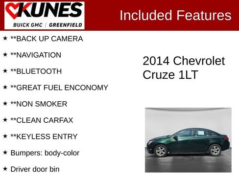 Used 2014 Chevrolet Cruze LT FWD image 2