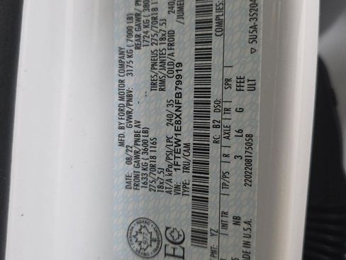 Used 2022 Ford F150 Tremor w/ Equipment Group 402A High image 19