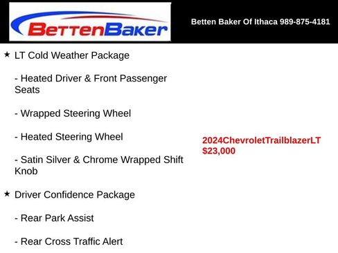 Certified 2024 Chevrolet TrailBlazer LT w/ LT Cold Weather Package AWD/4WD image 4