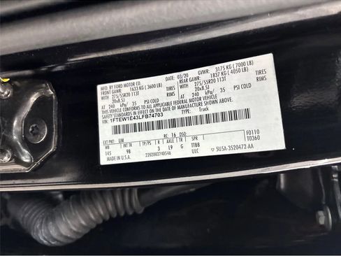 Used 2020 Ford F150 Platinum w/ Equipment Group 701A Luxury image 30