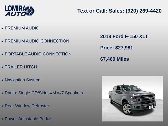Used 2018 Ford F150 XLT w/ Equipment Group 302A Luxury AWD/4WD image 39