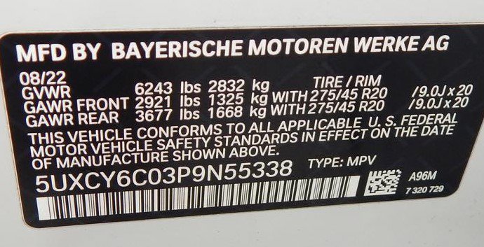 Used 2023 BMW X6 xDrive40i w/ M Sport Package AWD/4WD image 12