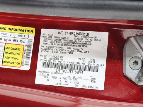 Used 2019 Ford Mustang Premium w/ Equipment Group 201A image 35