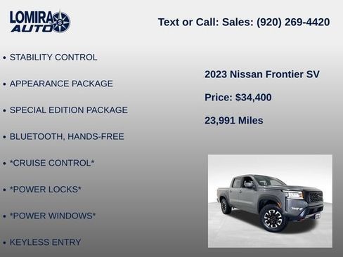Used 2023 Nissan Frontier PRO-4X AWD/4WD image 8