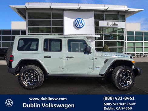 Used 2023 Jeep Wrangler Unlimited Rubicon 4xe w/ Steel Bumper Group image 3