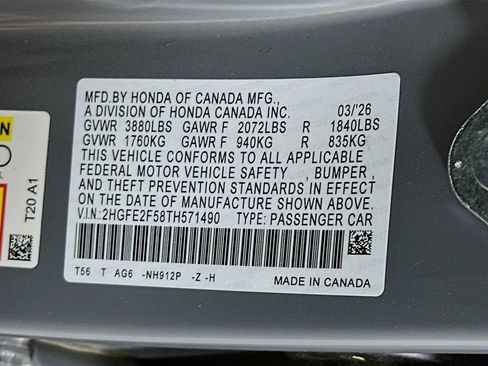 New 2026 Honda Civic Sport image 27