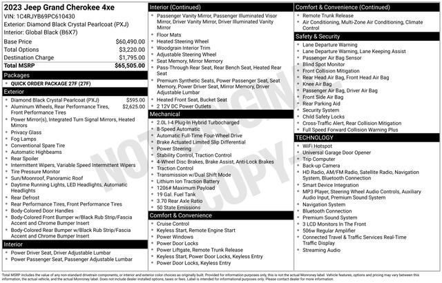 Used 2023 Jeep Grand Cherokee 4WD 4xe image 28