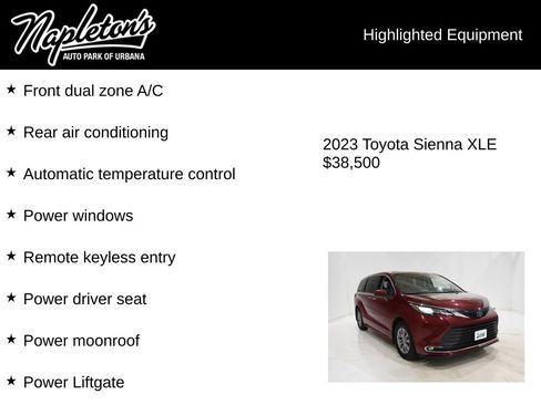 Used 2023 Toyota Sienna XLE image 16