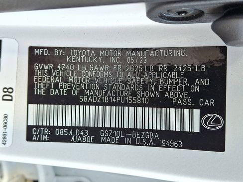 Certified 2023 Lexus ES 350 w/ Premium Package FWD image 28