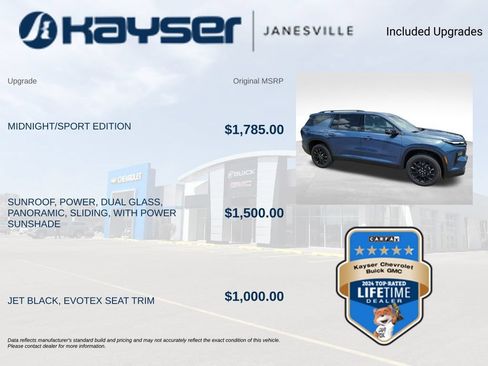 Used 2024 Chevrolet Traverse LT w/ Midnight/Sport Edition AWD/4WD image 2