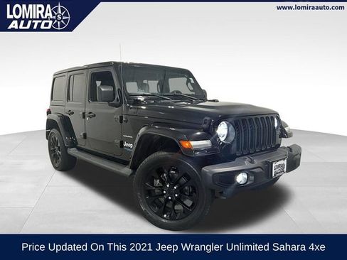 Used 2021 Jeep Wrangler Unlimited Sahara w/ Cold Weather Group AWD/4WD image 1