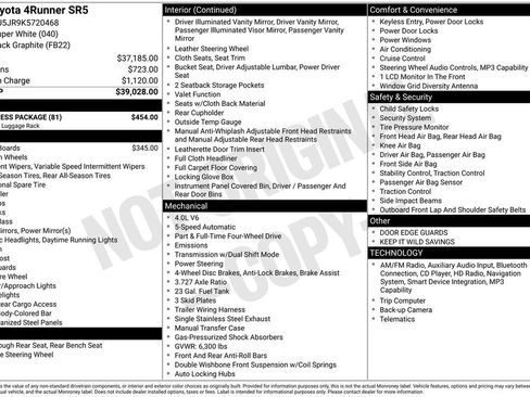 Used 2019 Toyota 4Runner SR5 w/ Wilderness Package image 2