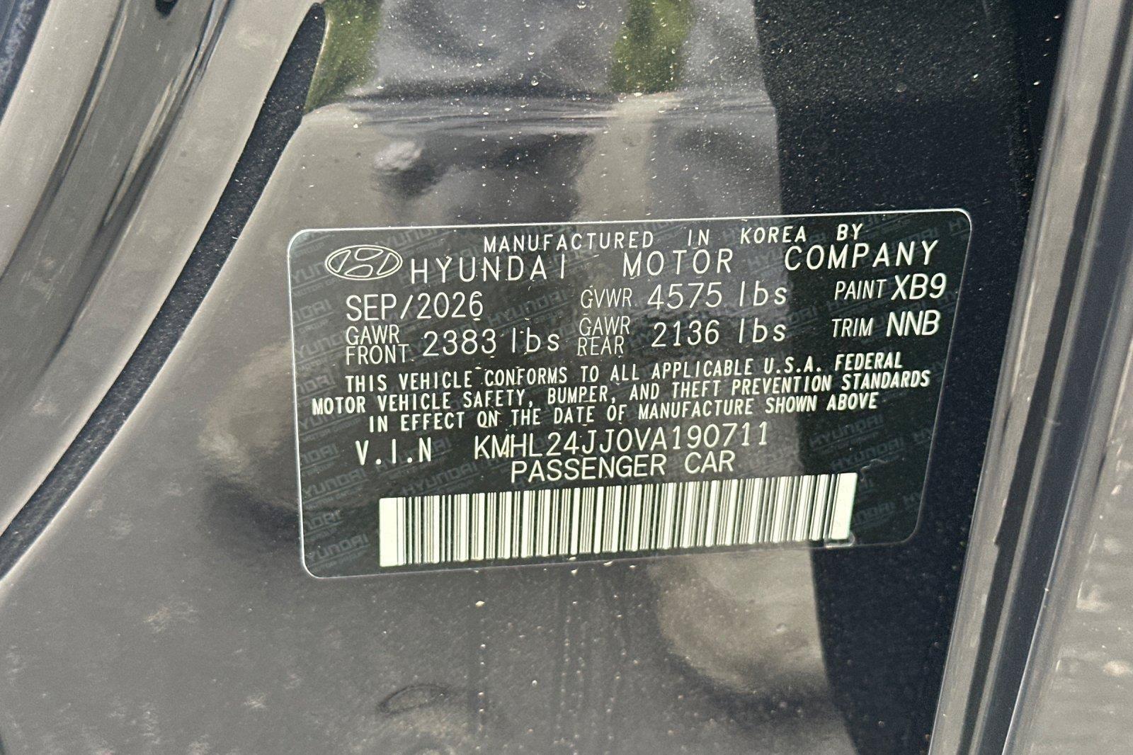 New 2027 Hyundai Sonata Blue FWD image 26