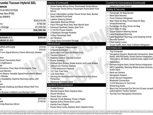 Used 2023 Hyundai Tucson SEL w/ Cargo Package AWD/4WD image 3