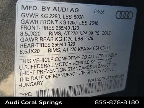 Certified 2026 Audi Q3 quattro 2.0T w/ 20" Wheel Package AWD/4WD image 29