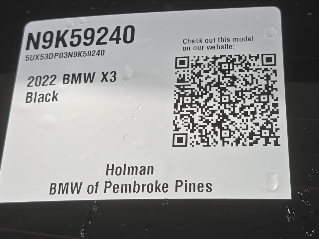 Certified 2022 BMW X3 xDrive30i w/ Convenience Package AWD/4WD image 23