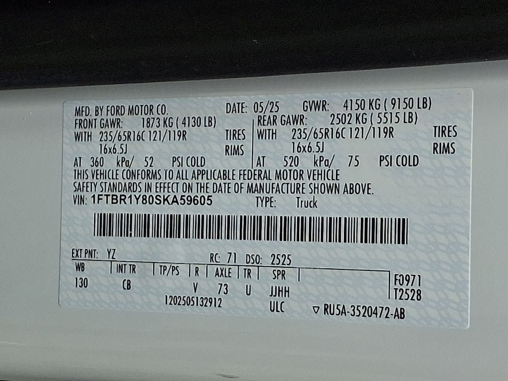 Used 2025 Ford Transit 250 Low Roof w/ Exterior Upgrade Package RWD image 27
