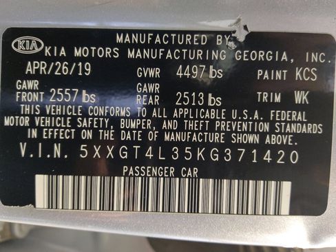 Used 2019 Kia Optima LX FWD image 33