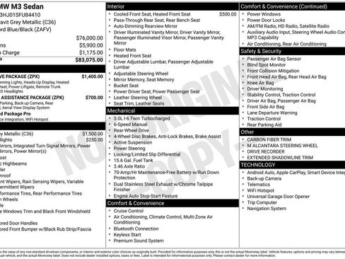 Used 2025 BMW M3 w/ Executive Package image 33