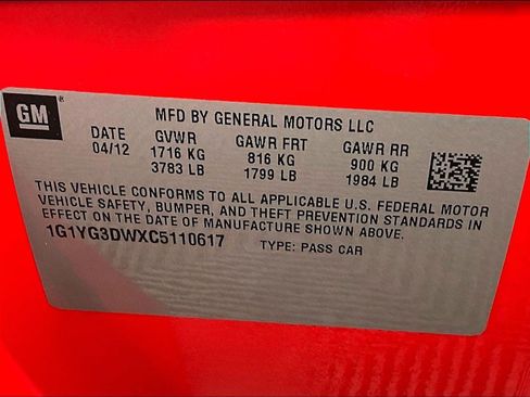 Used 2012 Chevrolet Corvette Convertible w/ 3LT Preferred Equipment Group RWD image 18