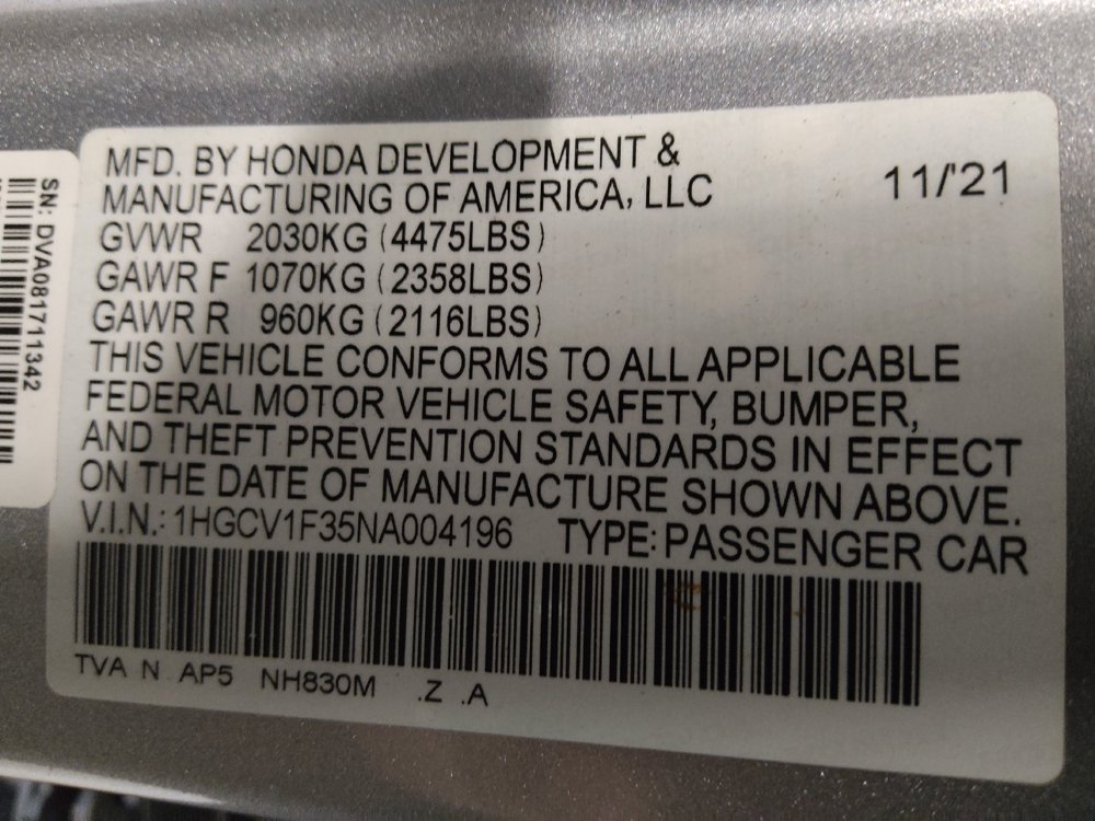Used 2022 Honda Accord Sport image 33