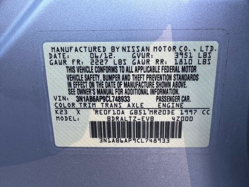 Used 2012 Nissan Sentra 2.0 SR w/ Special Edition Pkg image 28