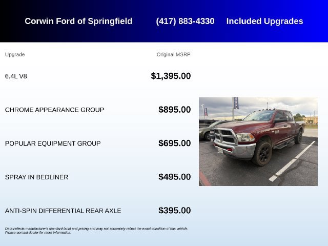 Used 2016 RAM 2500 Tradesman w/ Chrome Appearance Group AWD/4WD image 5